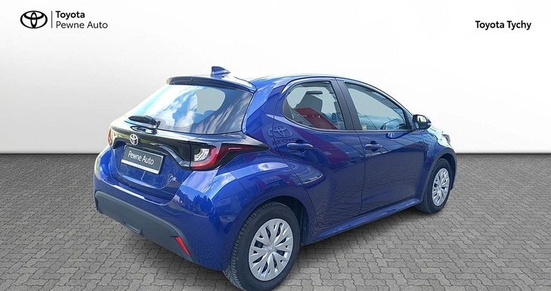 Toyota Yaris cena 67900 przebieg: 63742, rok produkcji 2022 z Tychy małe 211